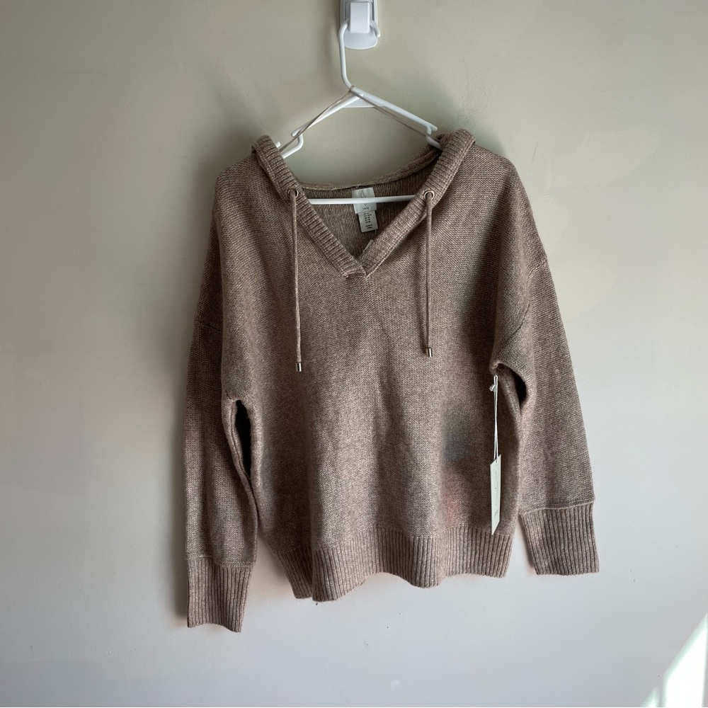 Joie Light Brown Hoodie Sweater Size Medium NWOT